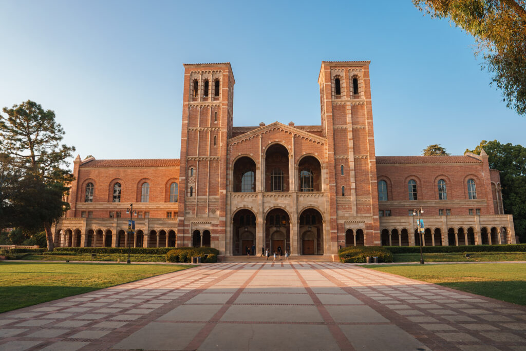 Bruin Bear statue on the UCLA campus
