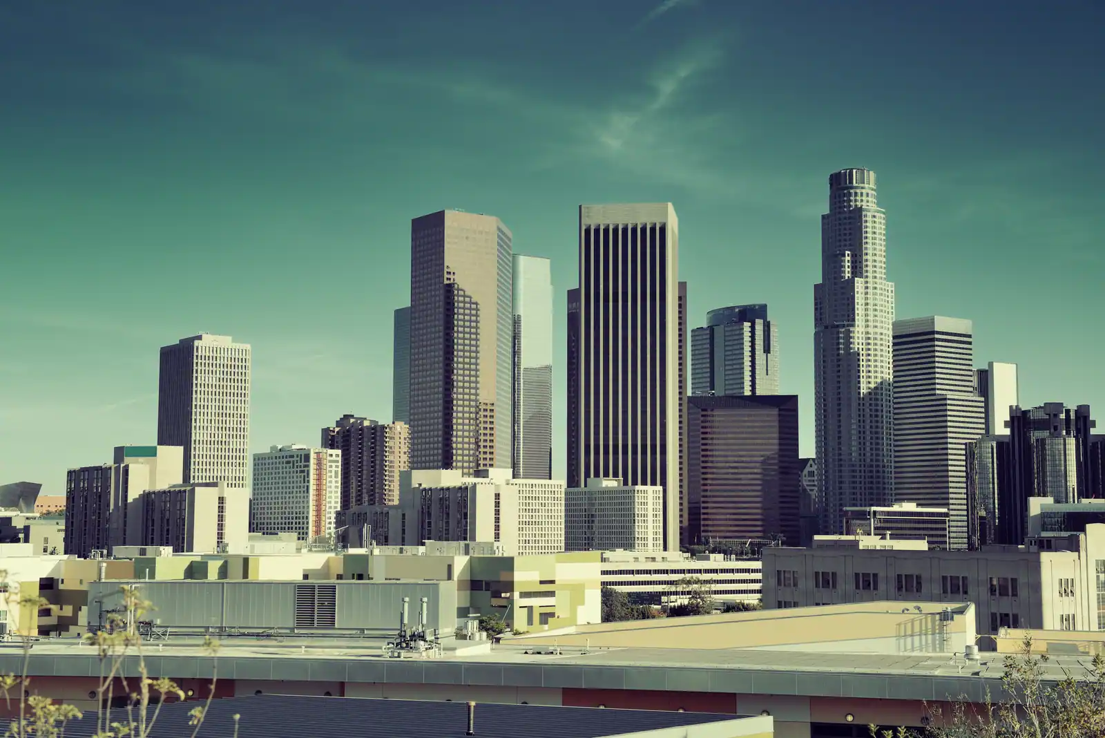 Downtown Los Angeles skyline, home to several California State University campuses